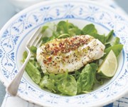 Roast monkfish with olives and capers recipe